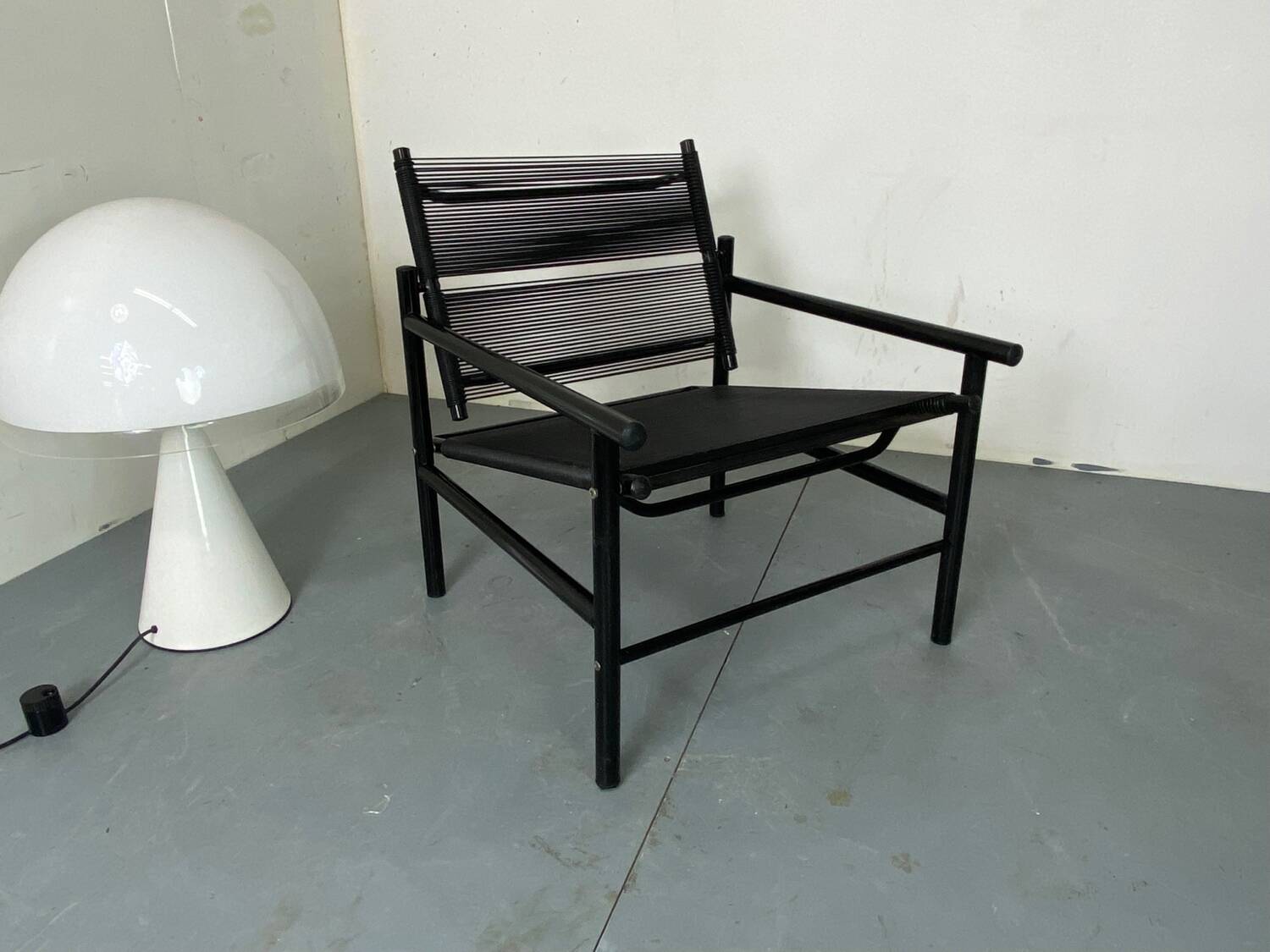 Italian Spaghetti Easy Chair from Fly Line, Italy, 1980s