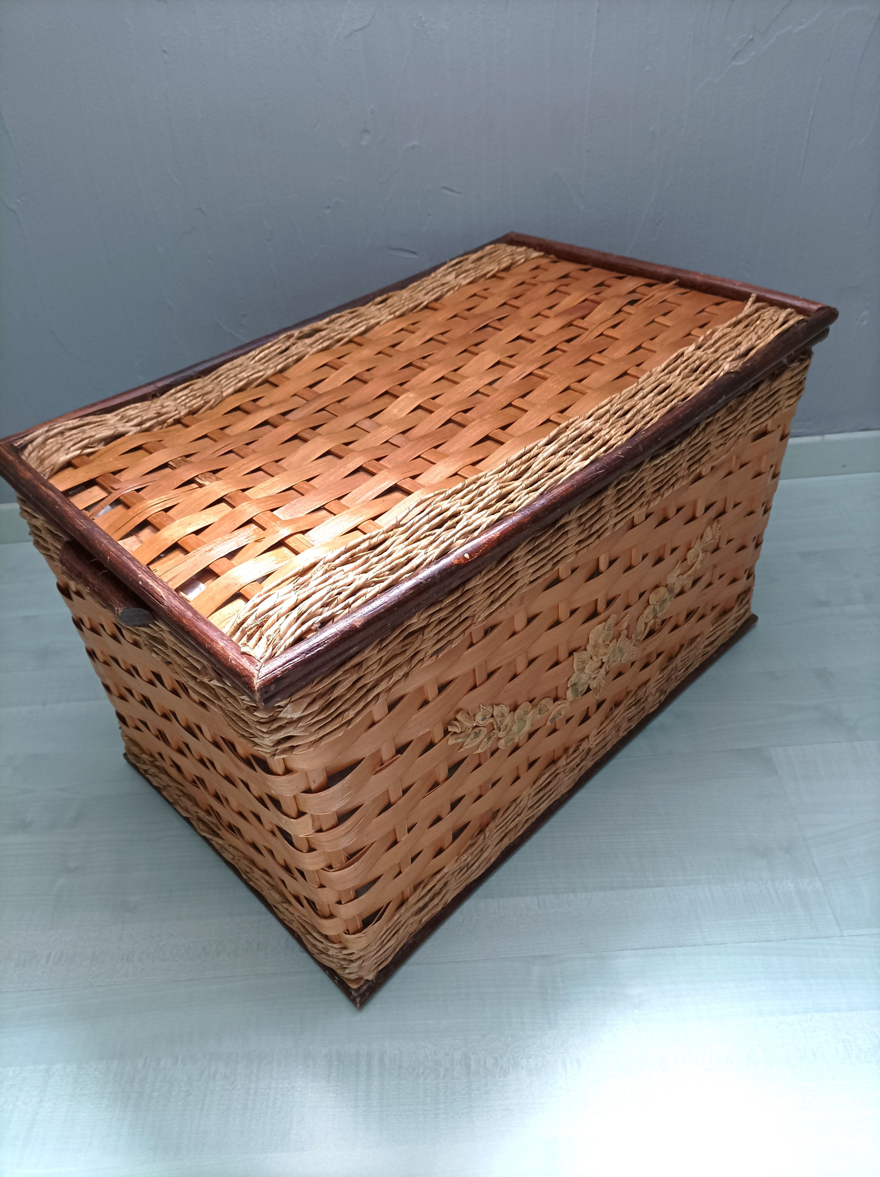 Rattan and wicker trunk