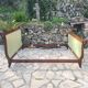 Mahogany empire bed with gooseneck 140x190