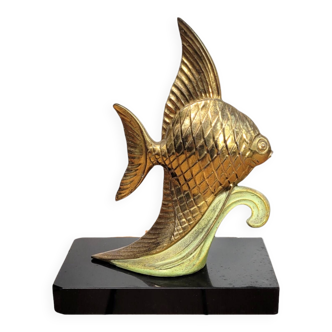 Art Deco scalar fish statuette 1930