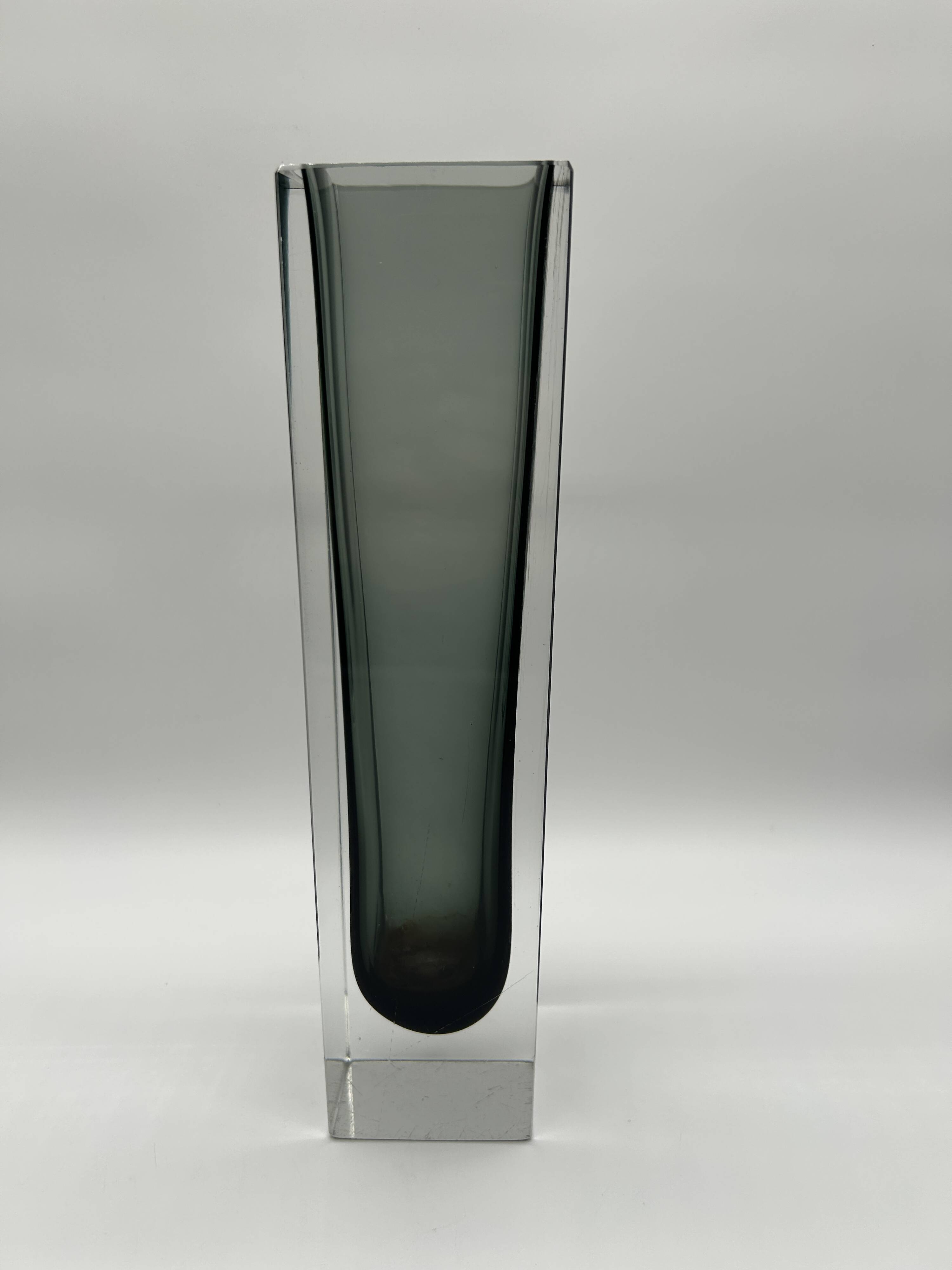 Large Sommerso vase from Murano
