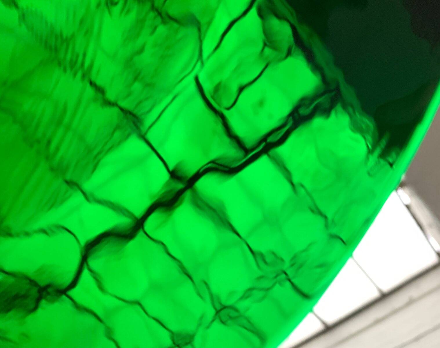 Artistic vintage German glass bowl plate by Hans Jürgen Richartz for Mathildenhütte, Solingen.