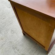 Louis-Philippe style bedside table or end table in cherry wood from the 1980s.