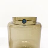 Hans-Agne Jakobsson smoked glass candle holder for Markaryd model L-102/32 - 1960s