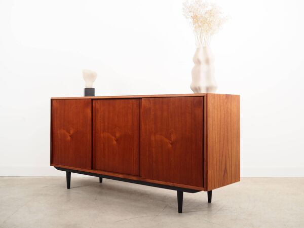 Buffet en teck, design danois, années 60, designer : EW Bach