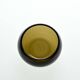 Small amber blown glass container by Claude Morin, Dieulefit circa 1970