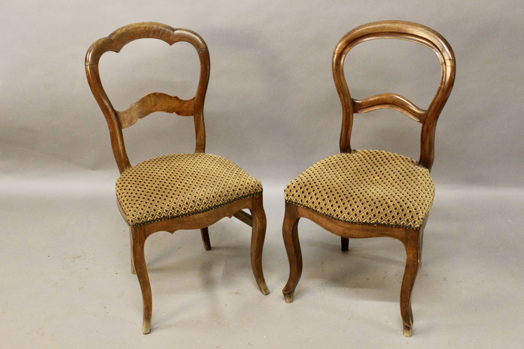 Set of two antique 19th century chairs