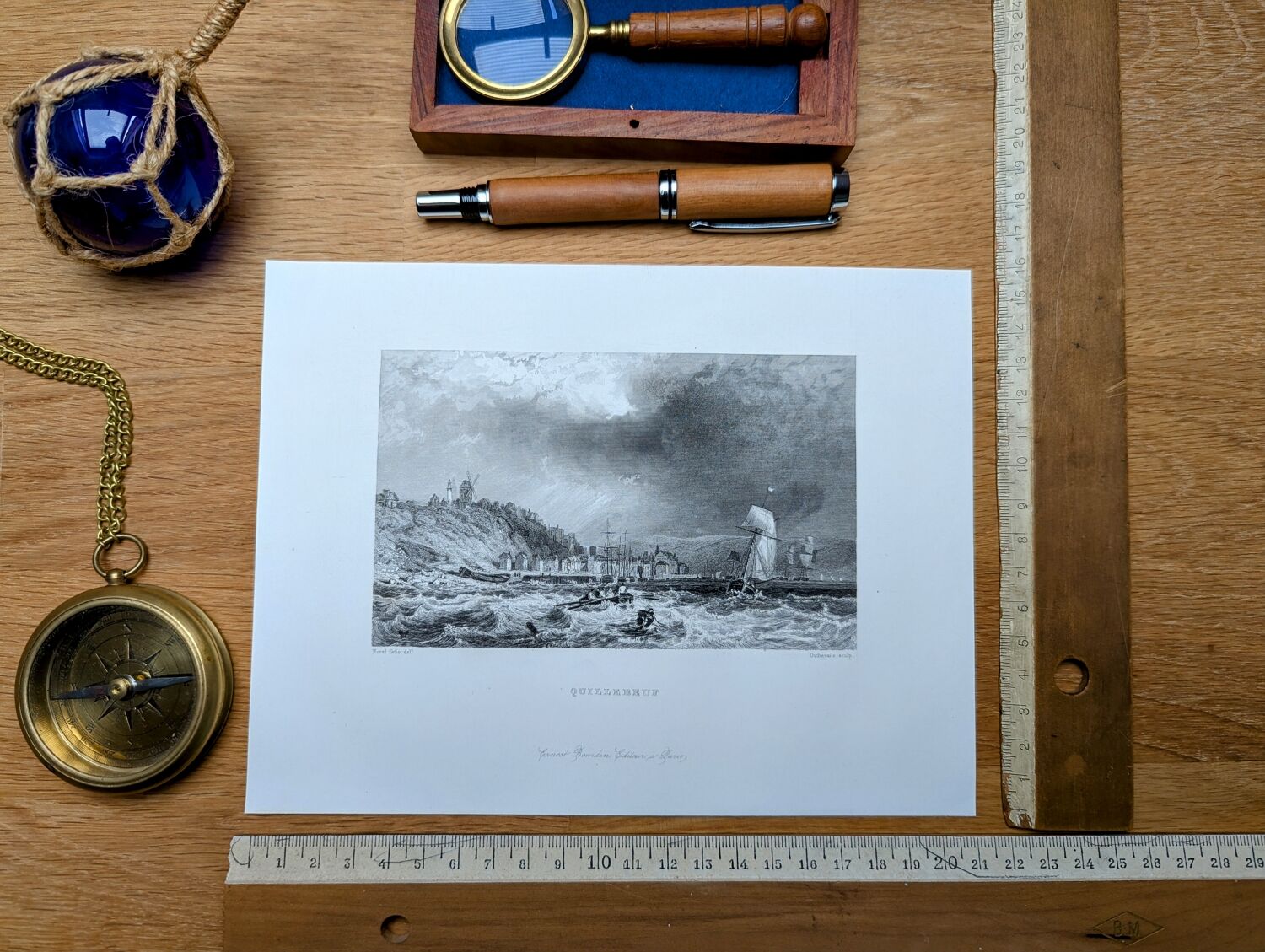 Printed in 1844, Quillebeuf-sur-Seine, Eure.