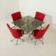Erik Jørgensen “Partner” chairs by J. Foersom & P. Hiort-Lorenzen, set of 4, Denmark, 1970s