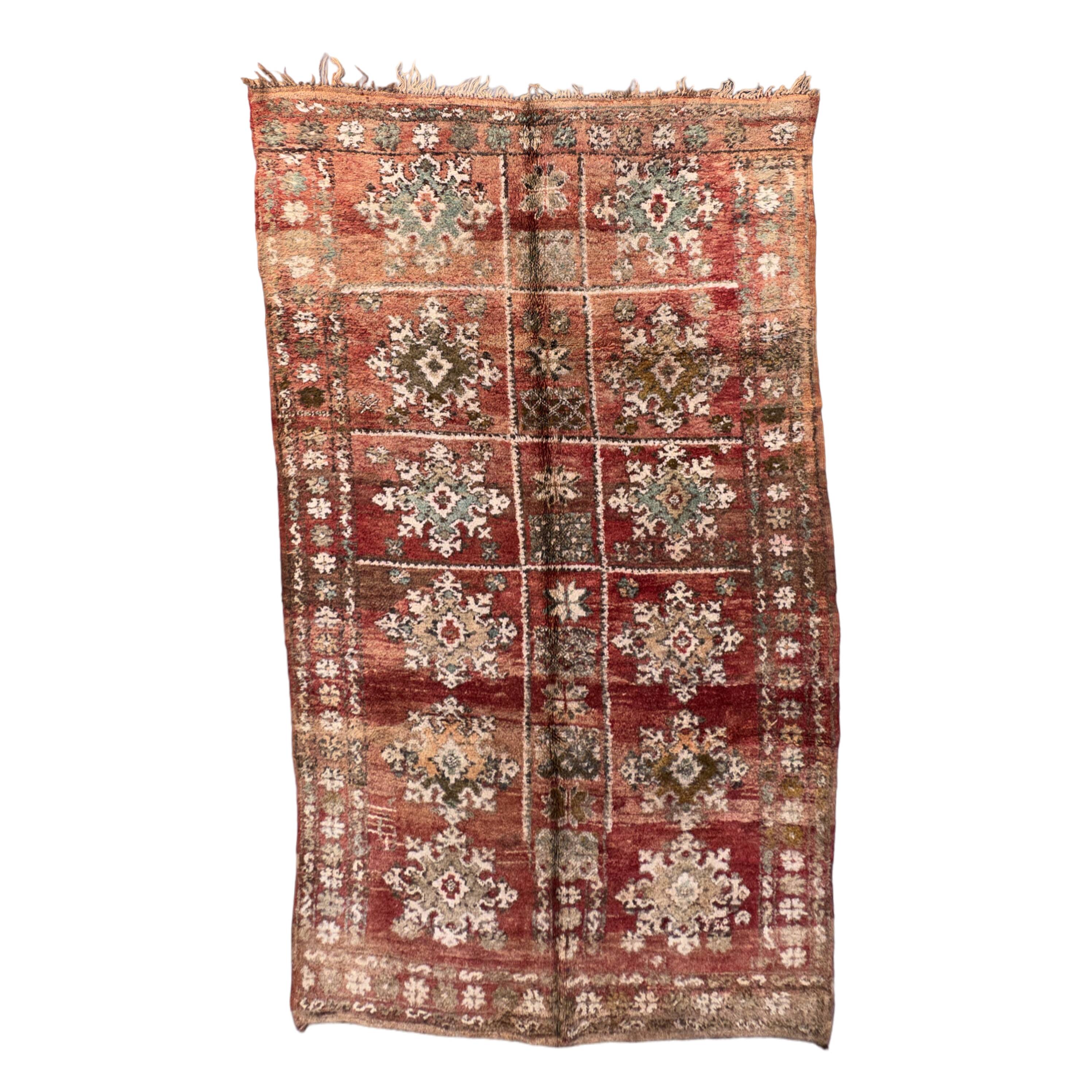 Tapis Marocain Zemmour marron - 294 x 177 cm