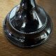 5-light chandelier in black varnished metal
