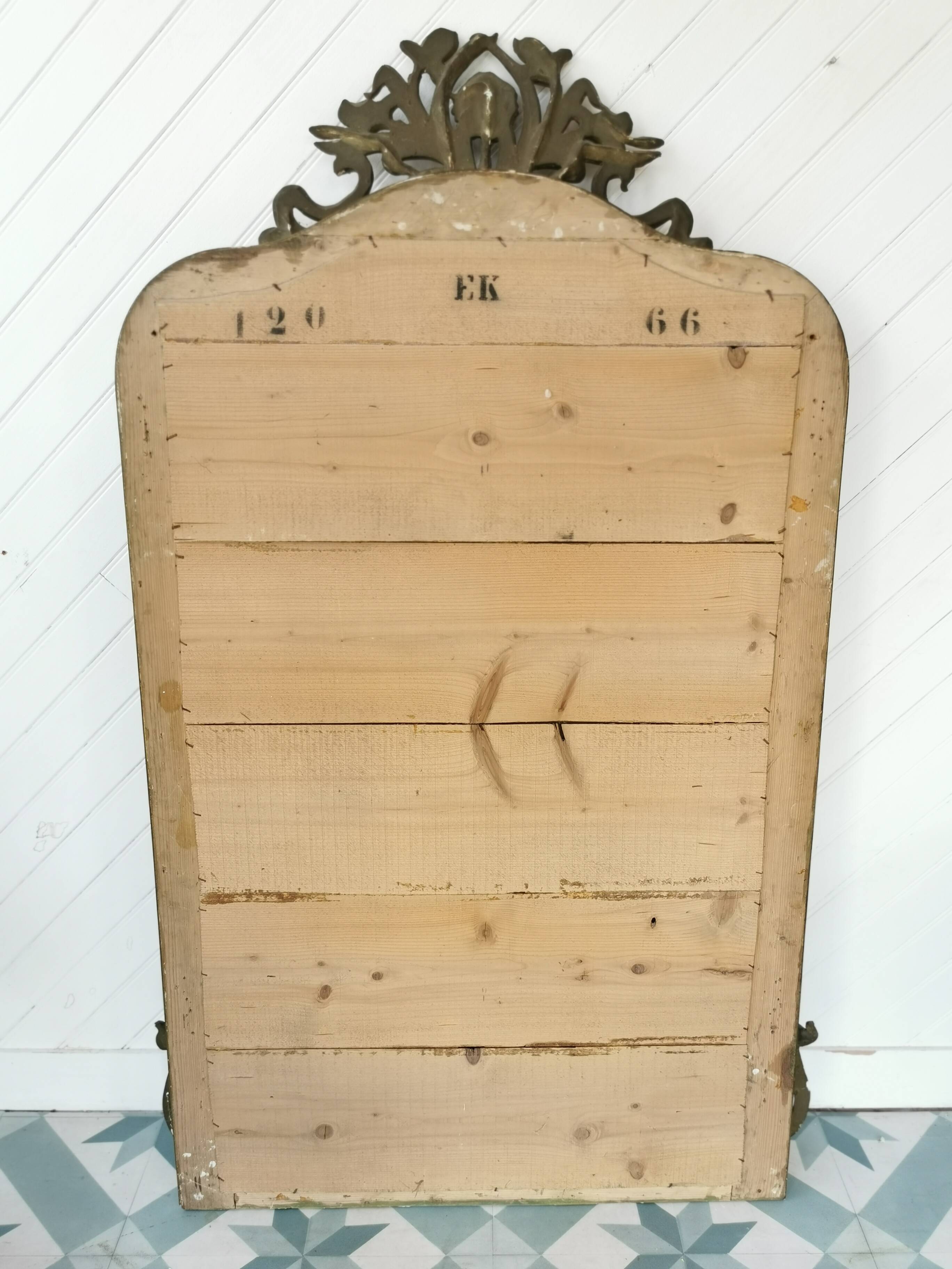 Art Nouveau fireplace mirror 1900