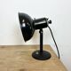 Vintage black enamel table photo lamp, 1950s