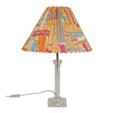 Lampe de table vintage en laiton avec plexiglas, années 90