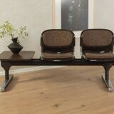 Banc d'attente par Drabert Stahlmöbel , années 1970