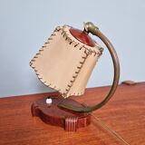 Art Deco bedside lamp in bakelite and cellulose, 1920s-30s