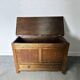 Early 20th Century Oak Blanket Box Mule Chest with Drawer Jacobean Style
