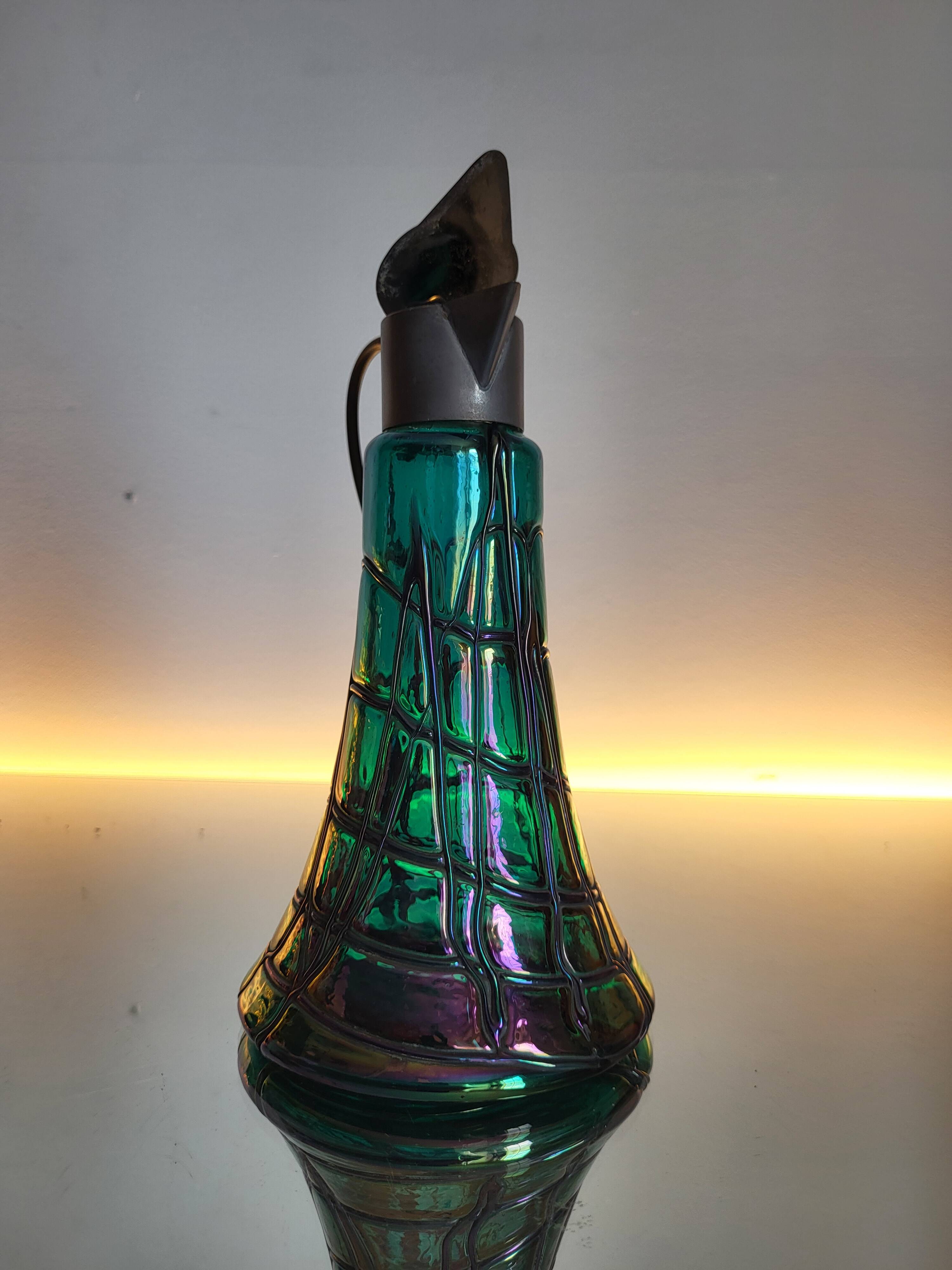 Karaf Art nouveau, pichet, König & Habel Ignaz, Oostenrijk, 1880-1890