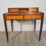 Art Deco office in lemon and mahogany