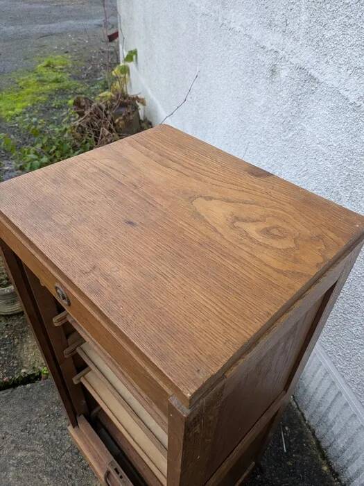 Filing cabinet, tambour door cabinet