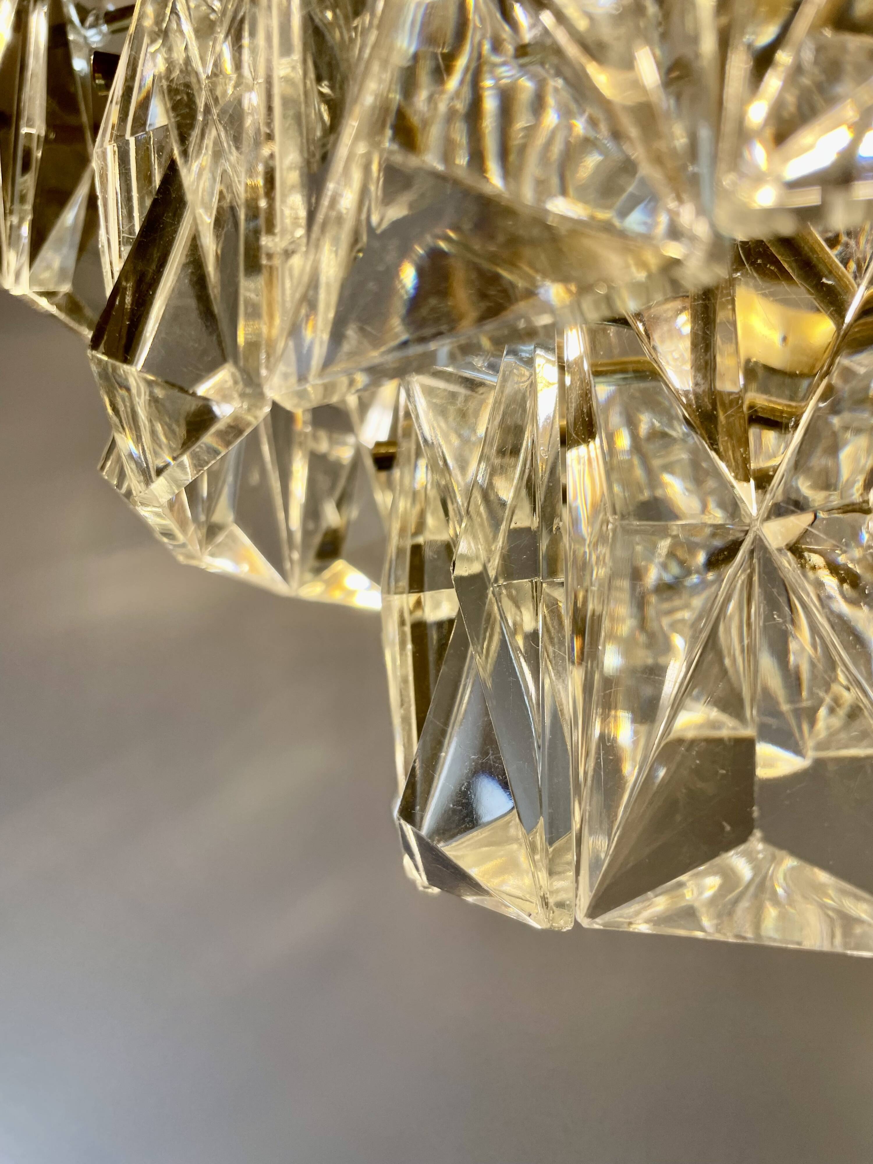Crystal Prism Chandelier by Kinkeldey, 1970s