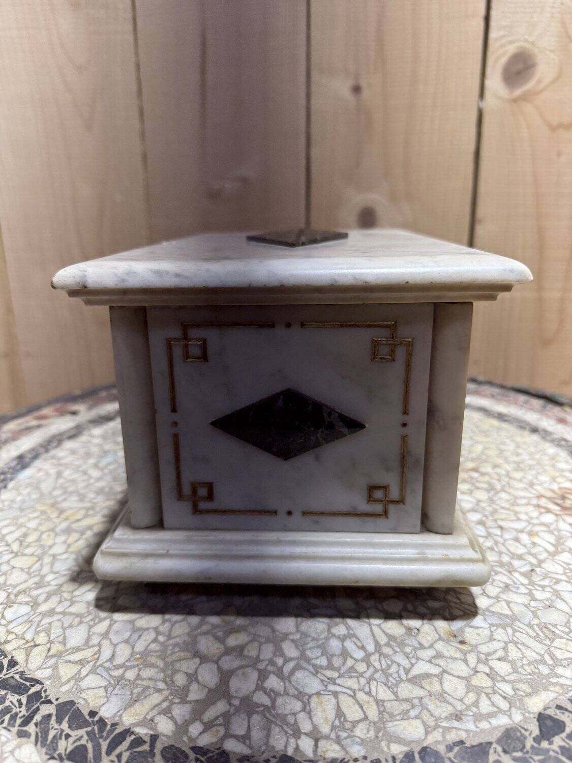 Napoleon III Marble Jewelry Box