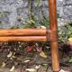 Vintage 1970s bamboo rattan headboard L166