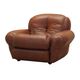 Brown armchair, Italian design, 1970s, production: Italy