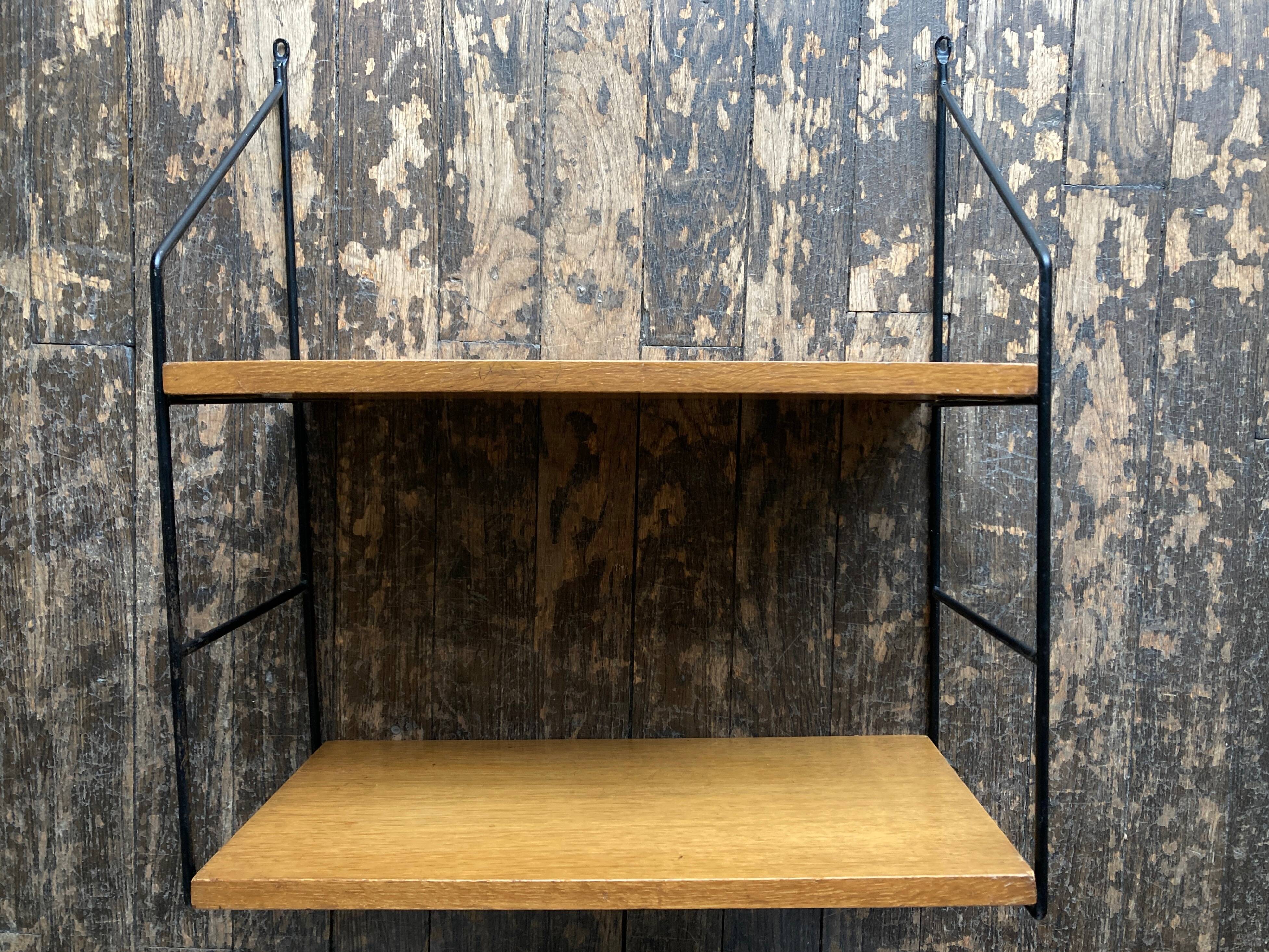 Etagère murale 1960 String en chêne