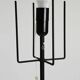 Floor Lamp with Sven Markelius “Pythagoras” Fabric Shade — Nordiska Kompaniet (attr.), Sweden, circa 1955–1960