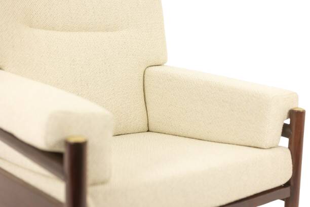 Paire de fauteuils « Sella » en palissandre par Carlo di Carli, années 1960