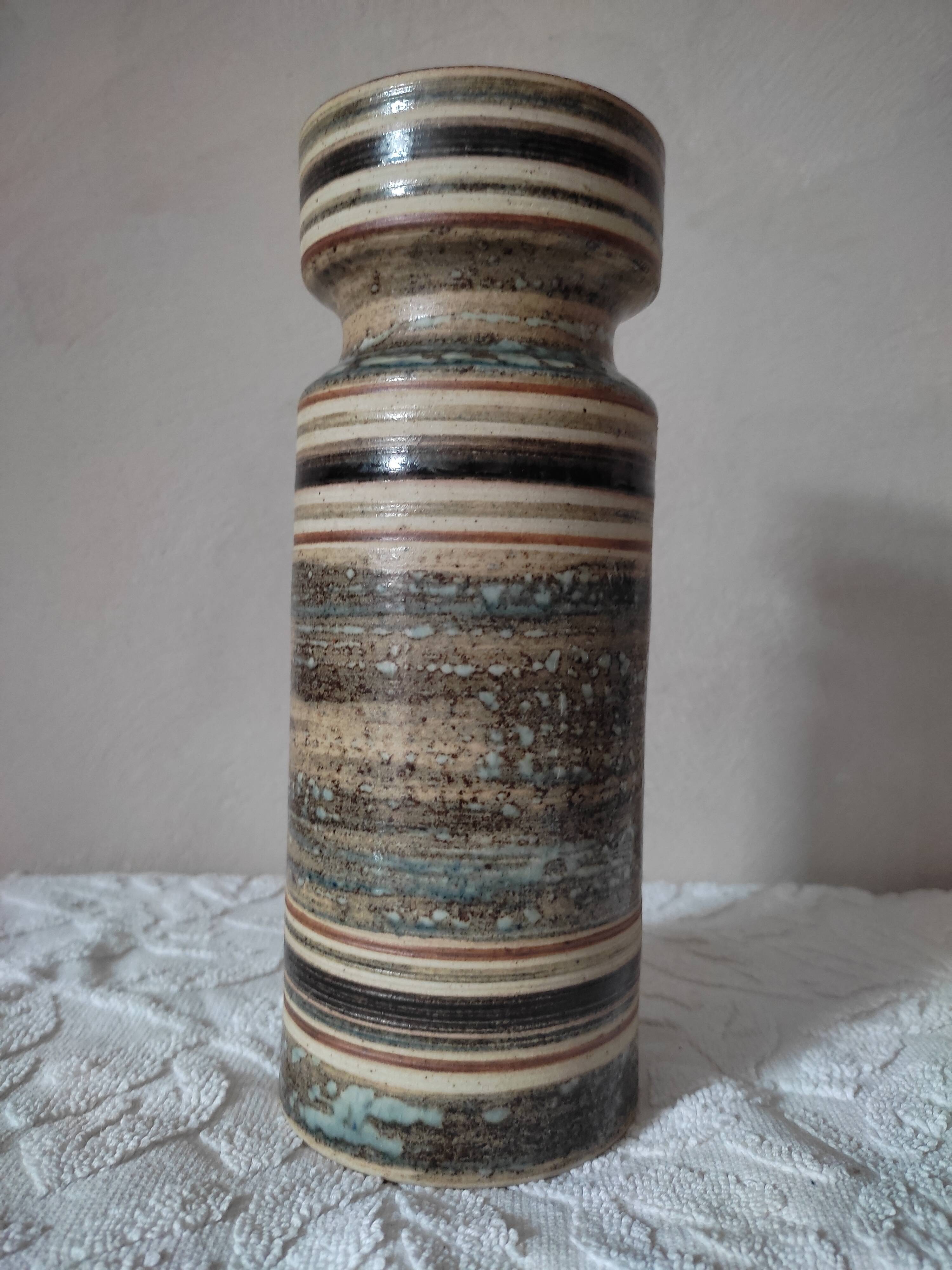 Ceramic candle holder vase