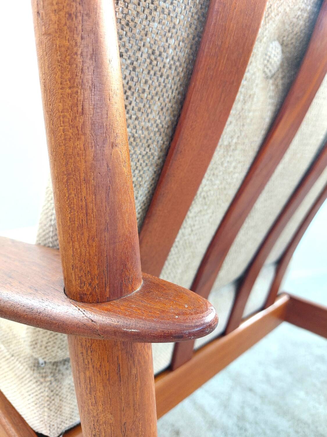 PJ56 armchair by Grete Jalk for Poul Jeppesen - Denmark circa 1960