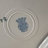 Set of 6 plates iron earth Badonviller