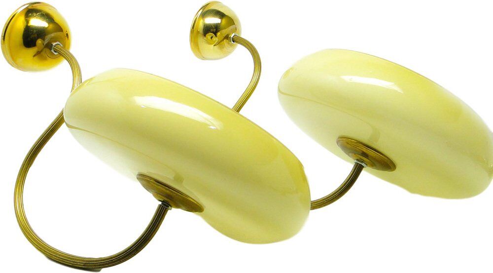 Art Deco sconces, Poland, 1950s, set of 2