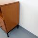 Vintage modernist style storage unit by Marcel Gascoin for Alveole in oak wood