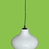 Large vintage opaline chandelier ~ 1970s