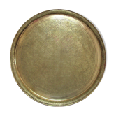 Oriental brass top leafy decoration xl diameter 48 cm vintage