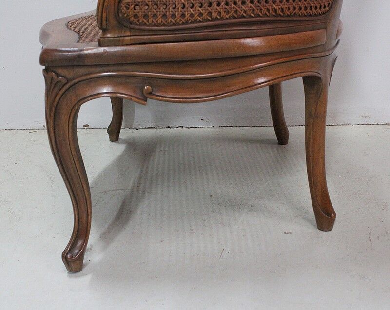 Louis XV style armchair, late 19th century