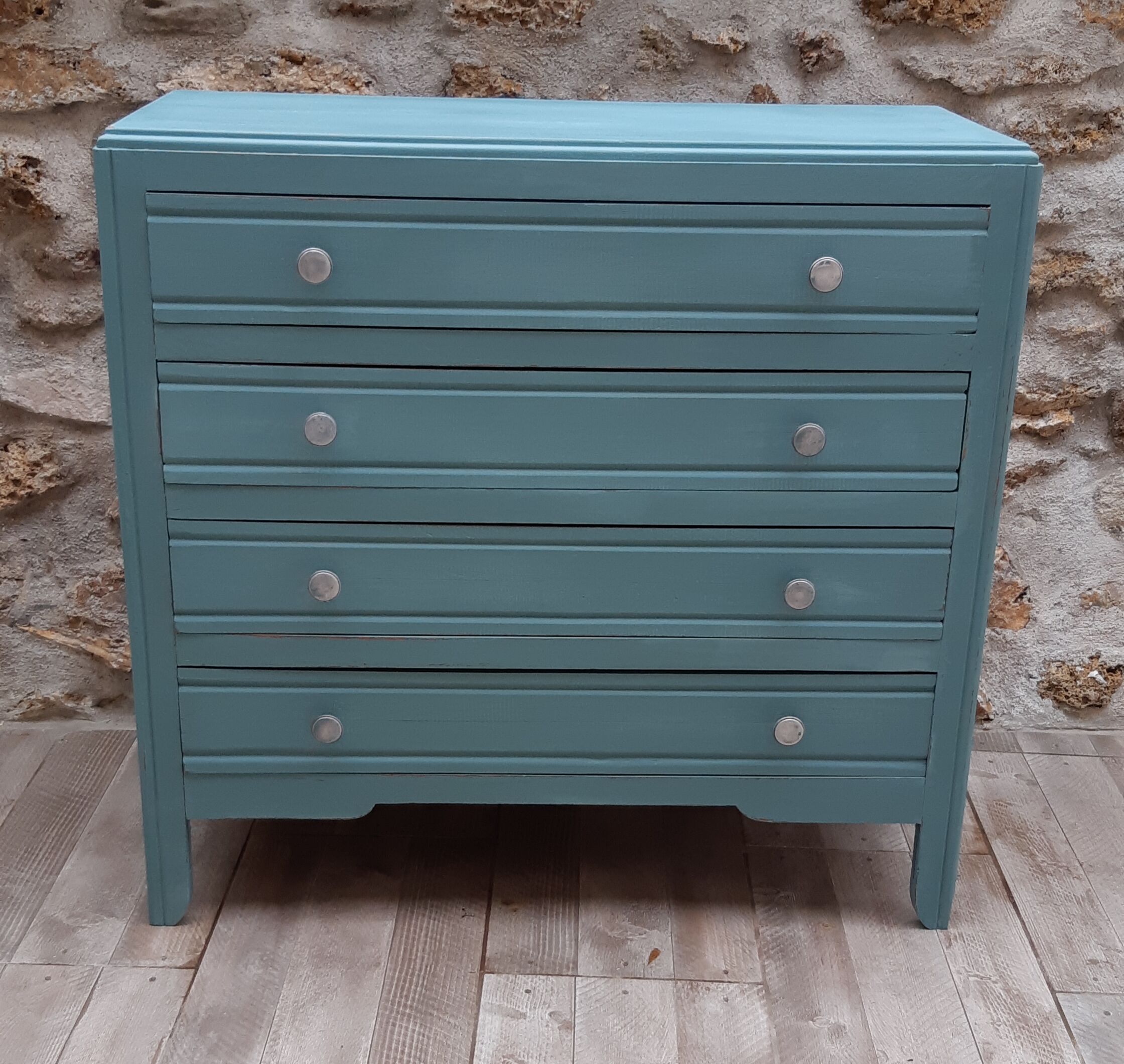 Blue vintage dresser
