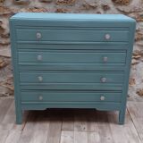 Blue vintage dresser