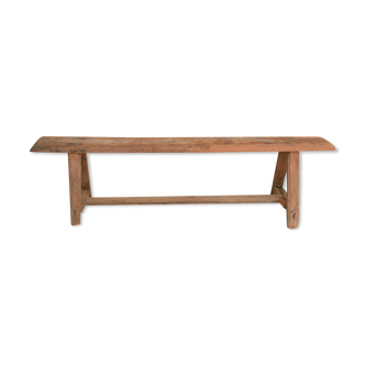 Wooden farm bench
