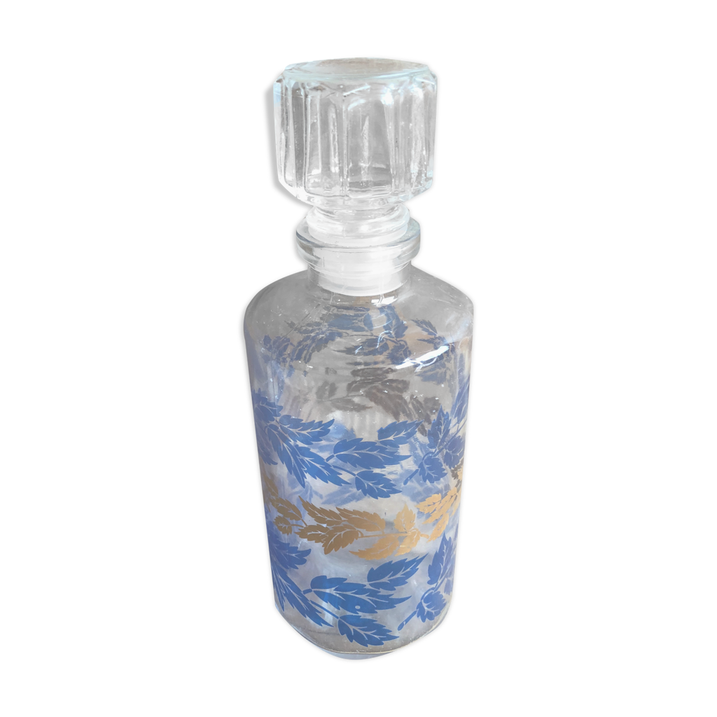 ANCIENNE SAUPOUDREUSE VERRE Hexagonal a Facette Bakélite Bordeaux Vintage Déco EUR 11,90 - FR
