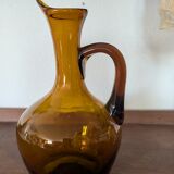 Amber blown glass carafe (1960)