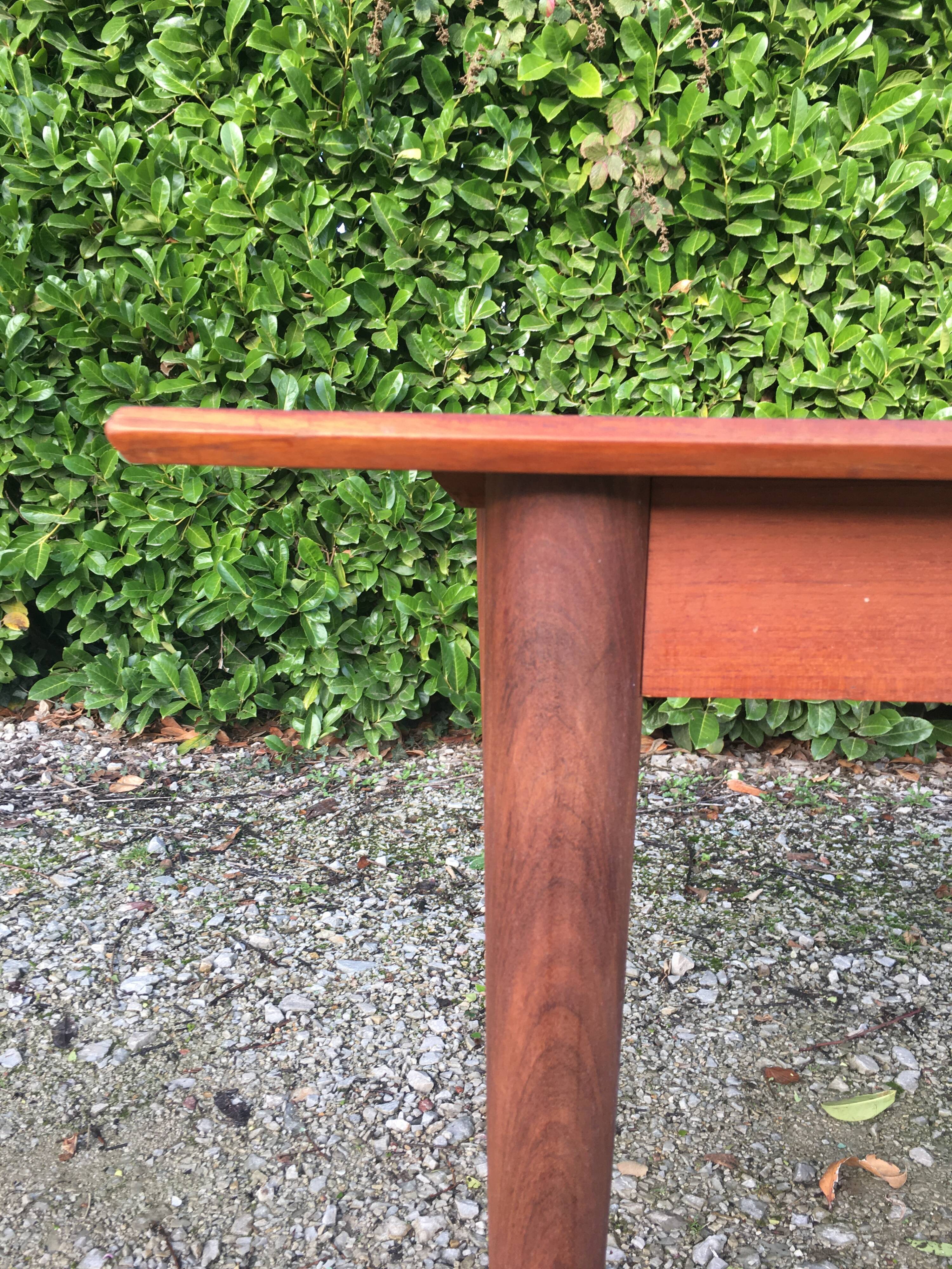 Scandinavian table vintage teak butterfly extension