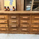 Antique haberdashery cabinet in oak