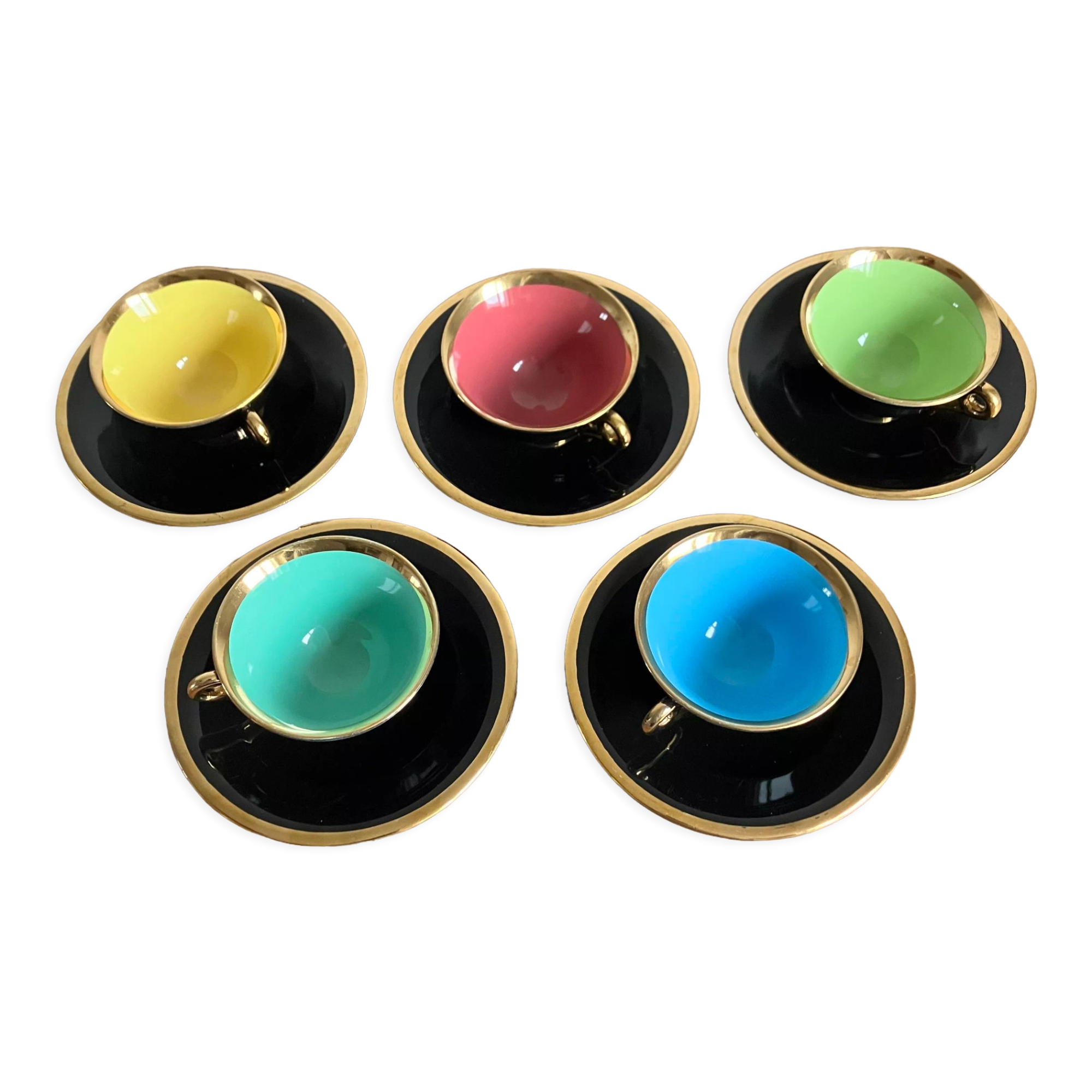 Black and gold Salins coffee service
