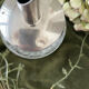 Verseuse sucre verre et inox vintage