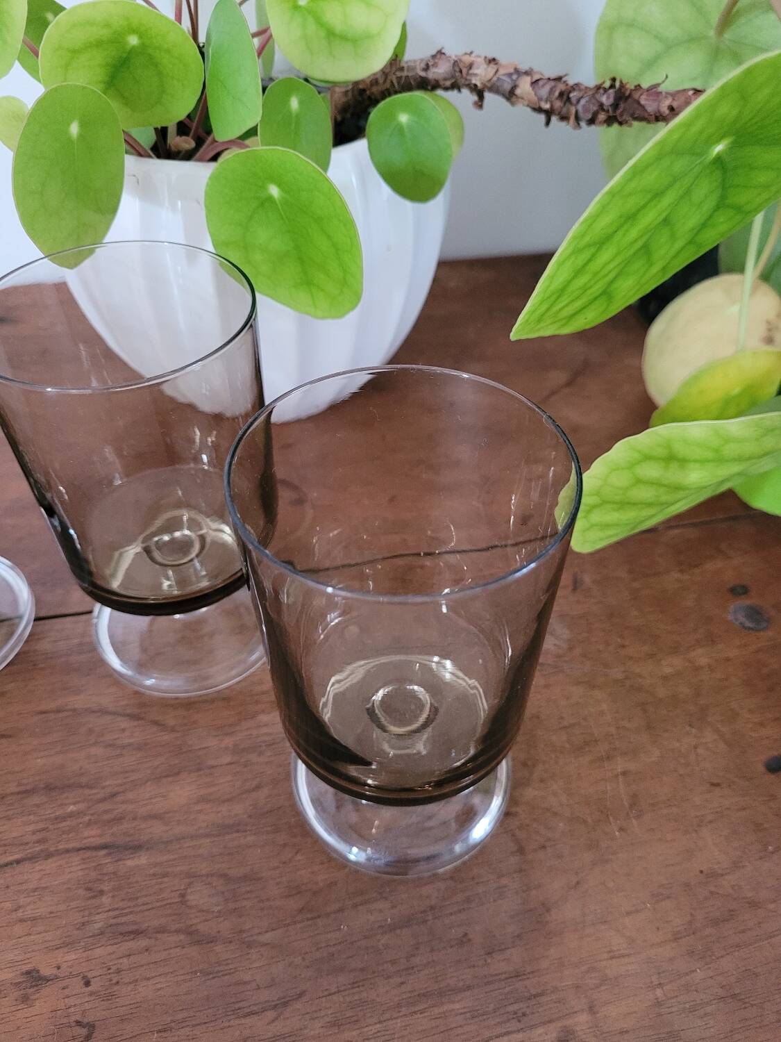 Lot de 3 verres à pied noir fumé Luminarc