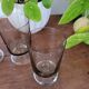 Lot de 3 verres à pied noir fumé Luminarc